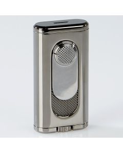 Verano Flat Flame Lighter Silver