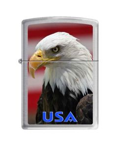 Zippo Eagle with Flag-USA 66734