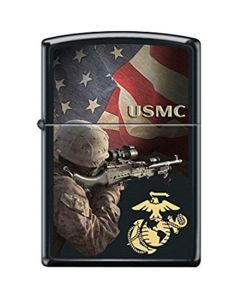 Zippo USMC Marine, Flag, Logo 06320