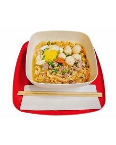 Tom Yum Instant Noodle (Beef + Fish Ball + Egg)