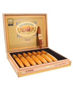 LA AURORA 1903 EDITION PREFERIDOS No.2 TUBES GOLD Box of 8