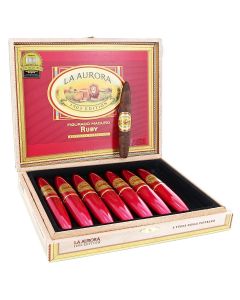 LA AURORA 1903 EDITION PREFERIDOS No.2 TUBES RUBY Box of 8