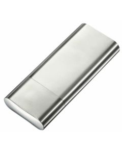 Visol Livorno Polished Stainless Steel 3 Finger Cigar Case